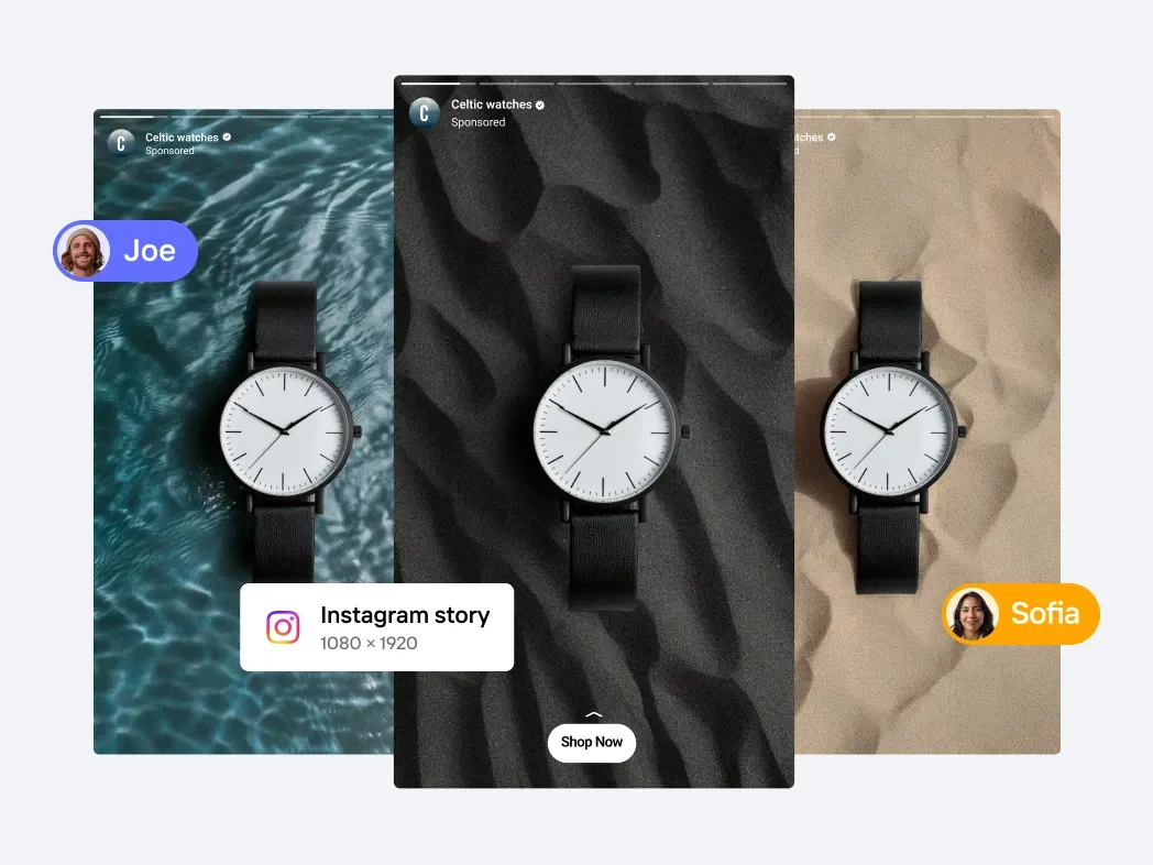 AI product background generation for luxury watch ads using PicForge